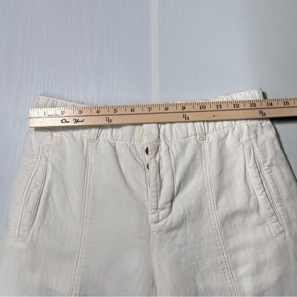 J BRAND White Linen/Cotton Wide Leg Pants Size 25 - Picture 6 of 15